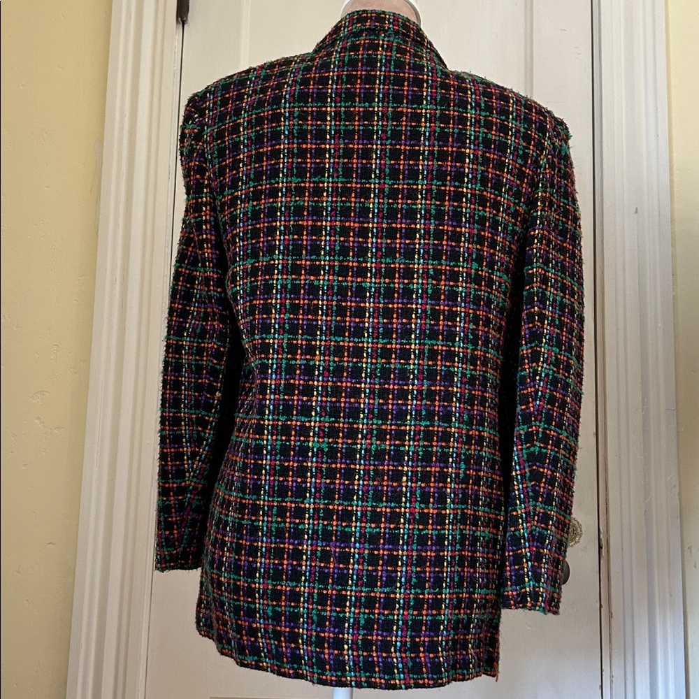 Fundamental Things Multicolor Plaid Women's Blazer - Picture 3 of 5